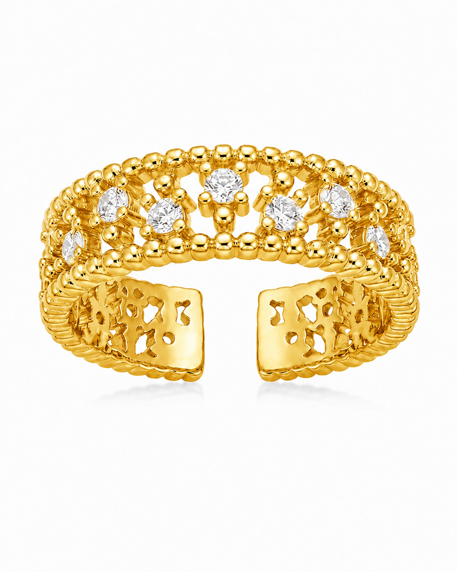 Celeste Pavé Open Ring