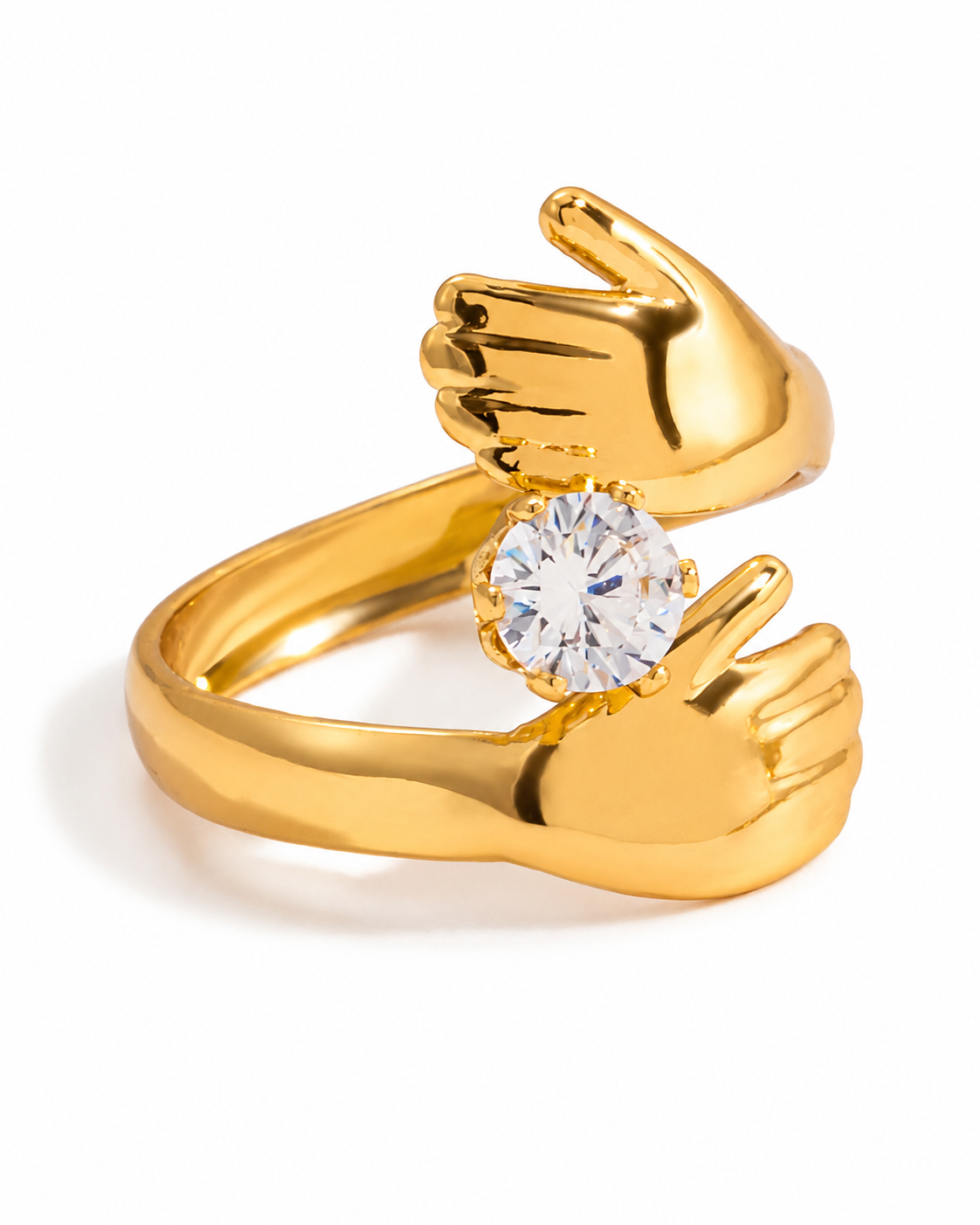 Sculptural Zircon Ring Series