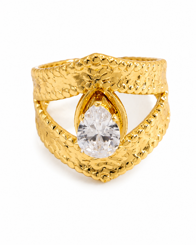 Sculptural Zircon Ring Series