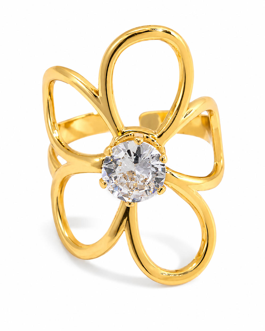 Sculptural Zircon Ring Series