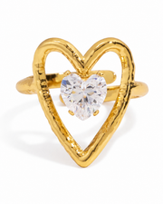Sculptural Zircon Ring Series