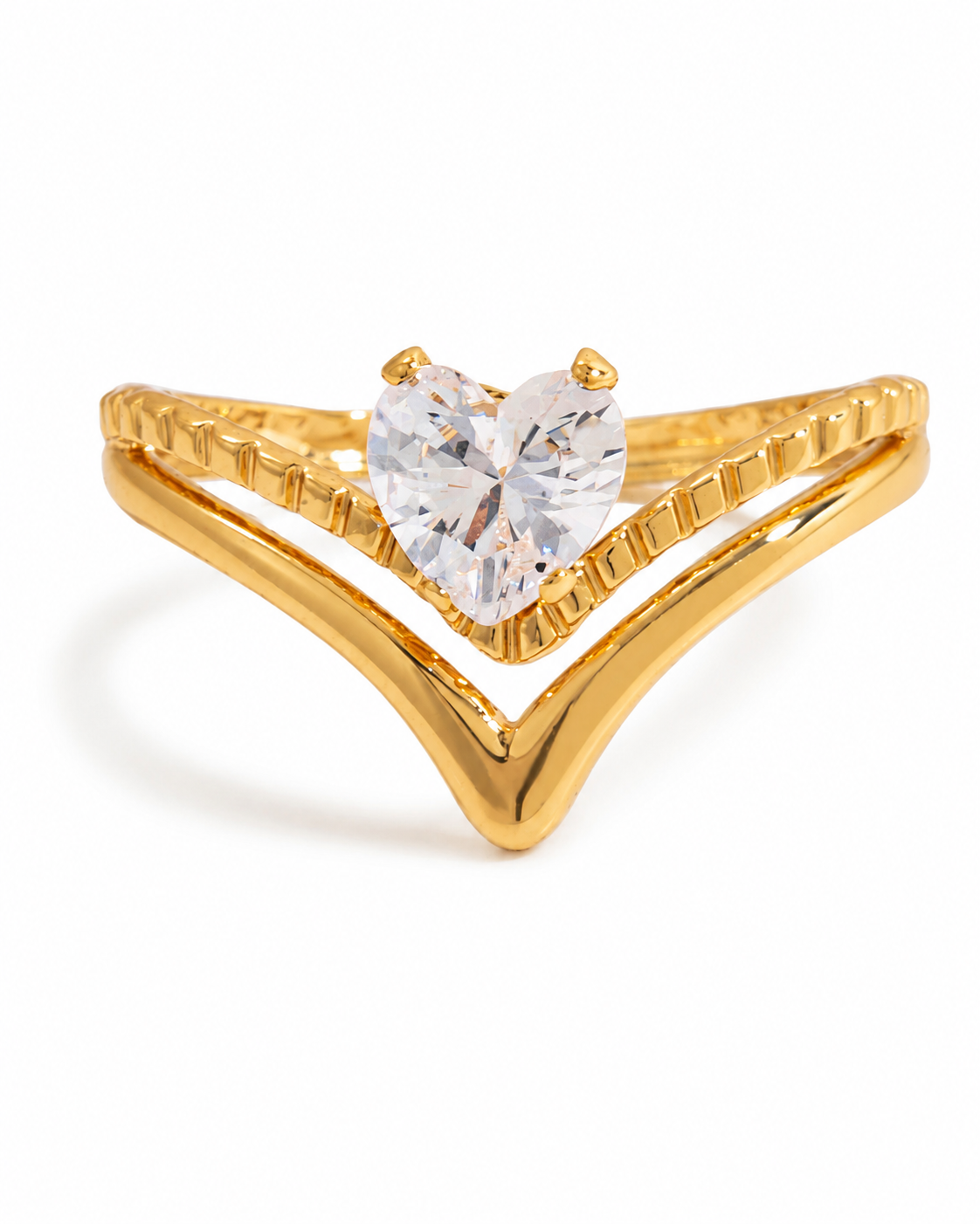 Sculptural Zircon Ring Series