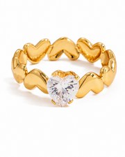 Sculptural Zircon Ring Series