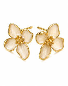 Ivory Bloom Earrings Series