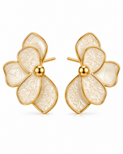 Ivory Bloom Earrings Series