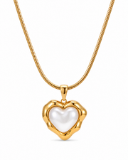 Amora Pearl Heart Necklace