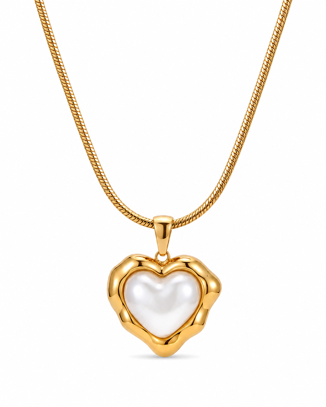 Amora Pearl Heart Necklace