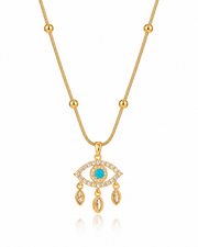 Evil Eye Drop Necklace