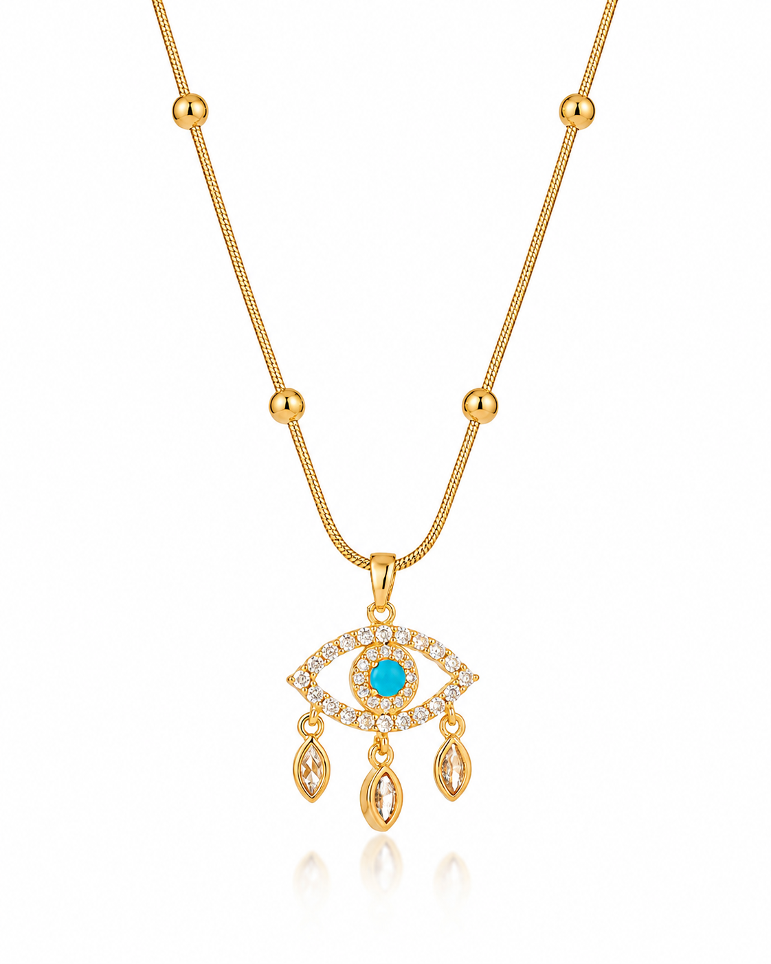 Evil Eye Drop Necklace