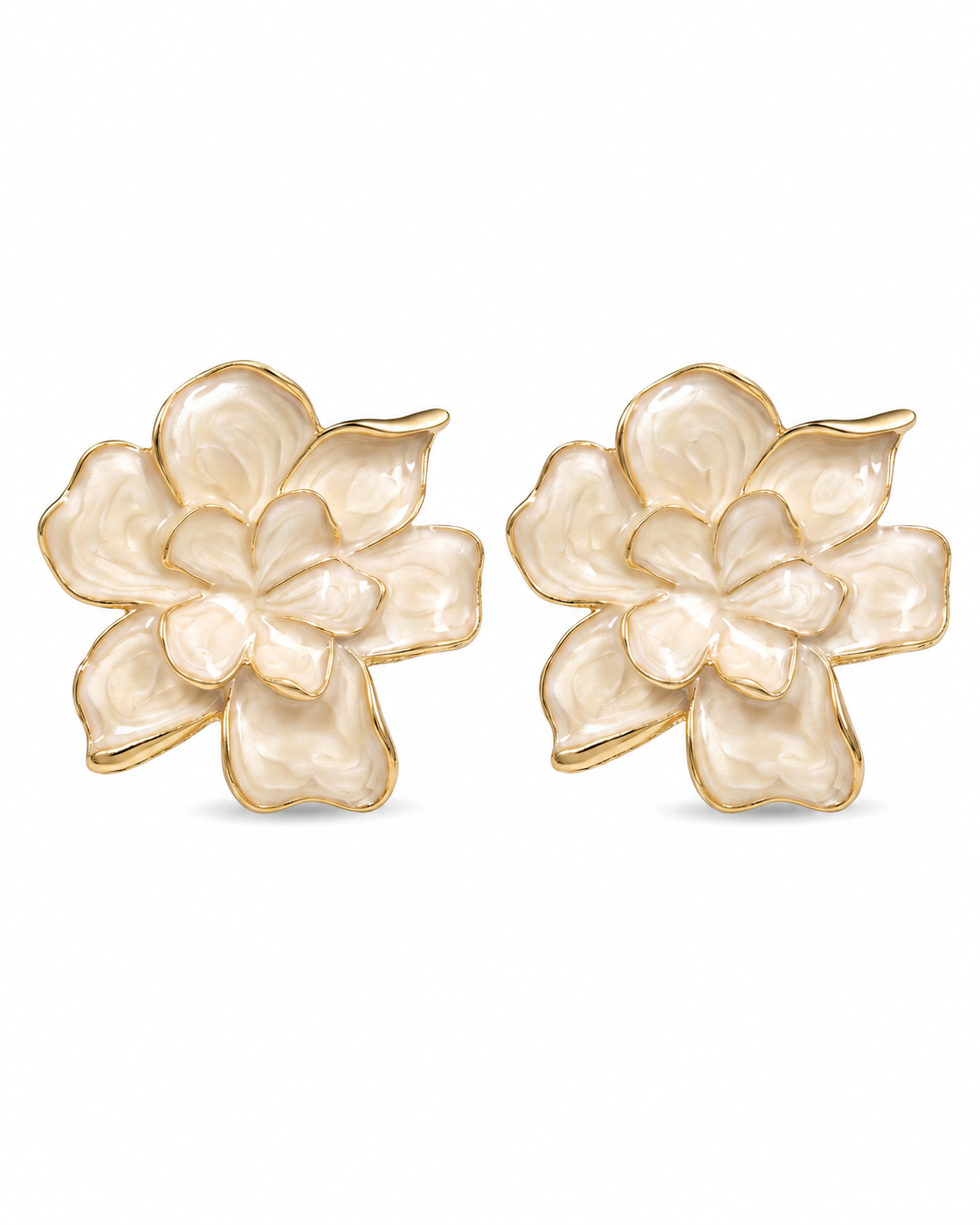 Ivory Bloom Earrings Series