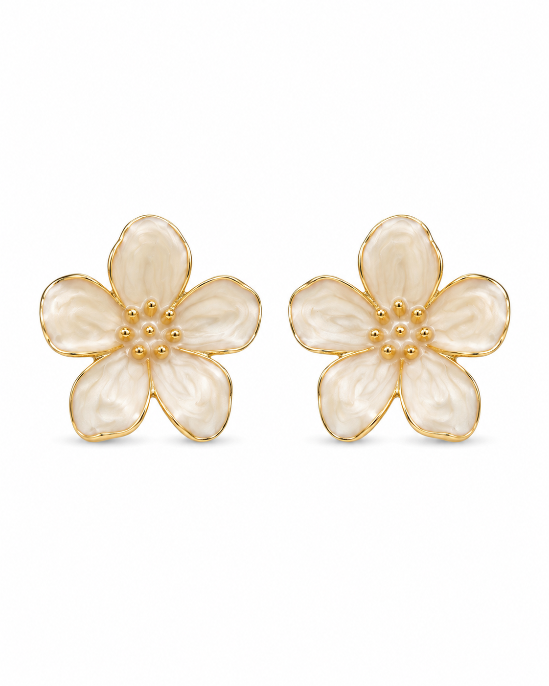 Ivory Bloom Earrings Series