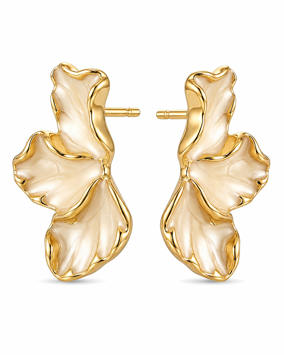 Ivory Bloom Earrings Series