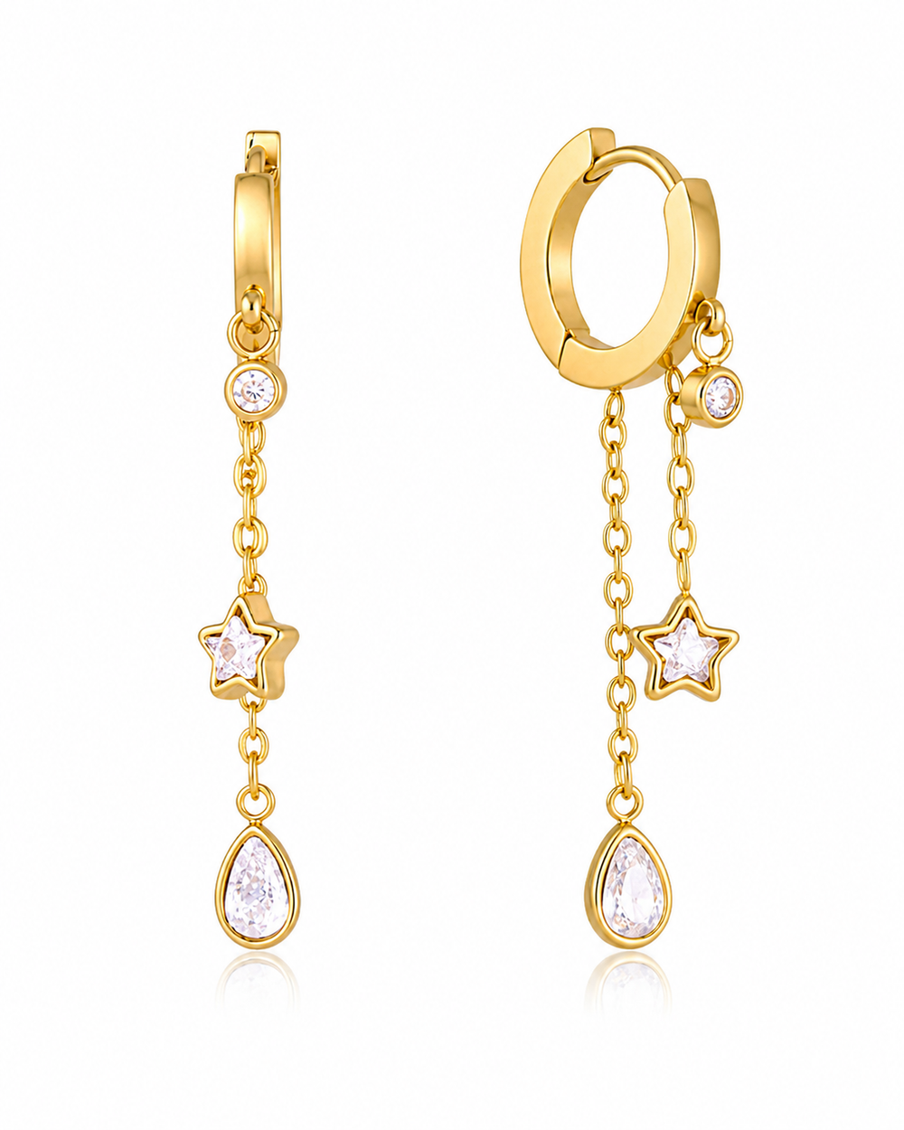 Celeste Star Drop Earrings