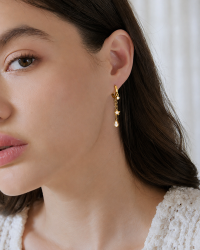 Celeste Star Drop Earrings