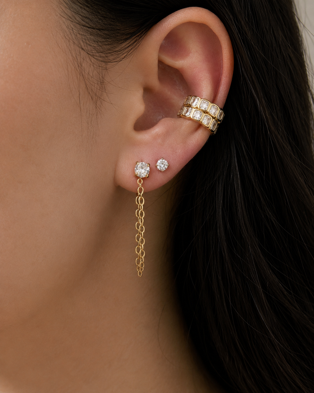 Crystal Drop Earring Set