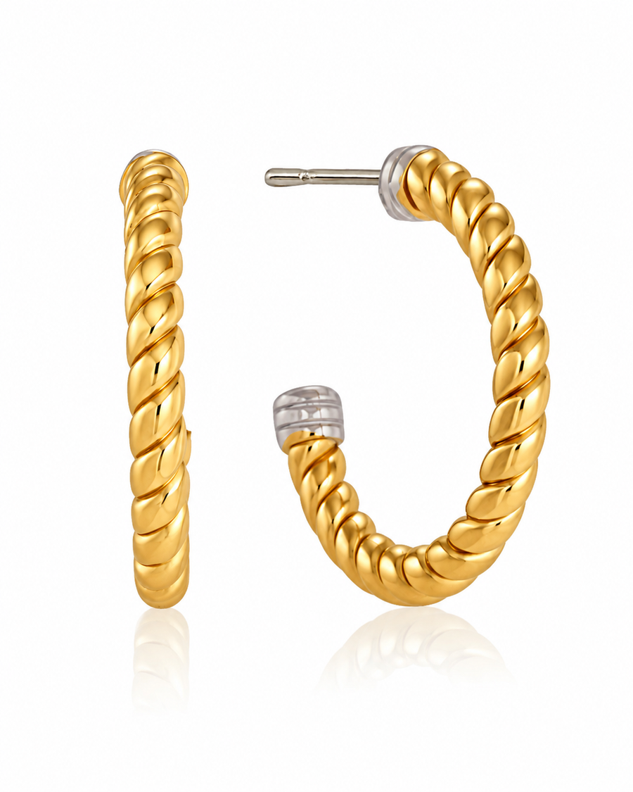 Twisted Hoop Earring Set