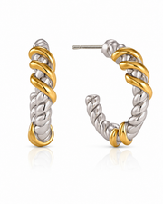Twisted Hoop Earring Set