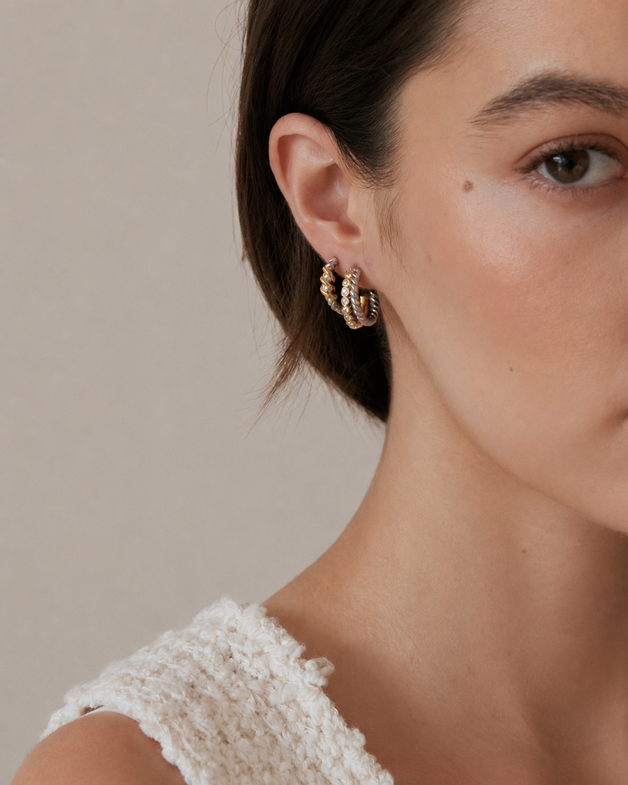 Twisted Hoop Earring Set