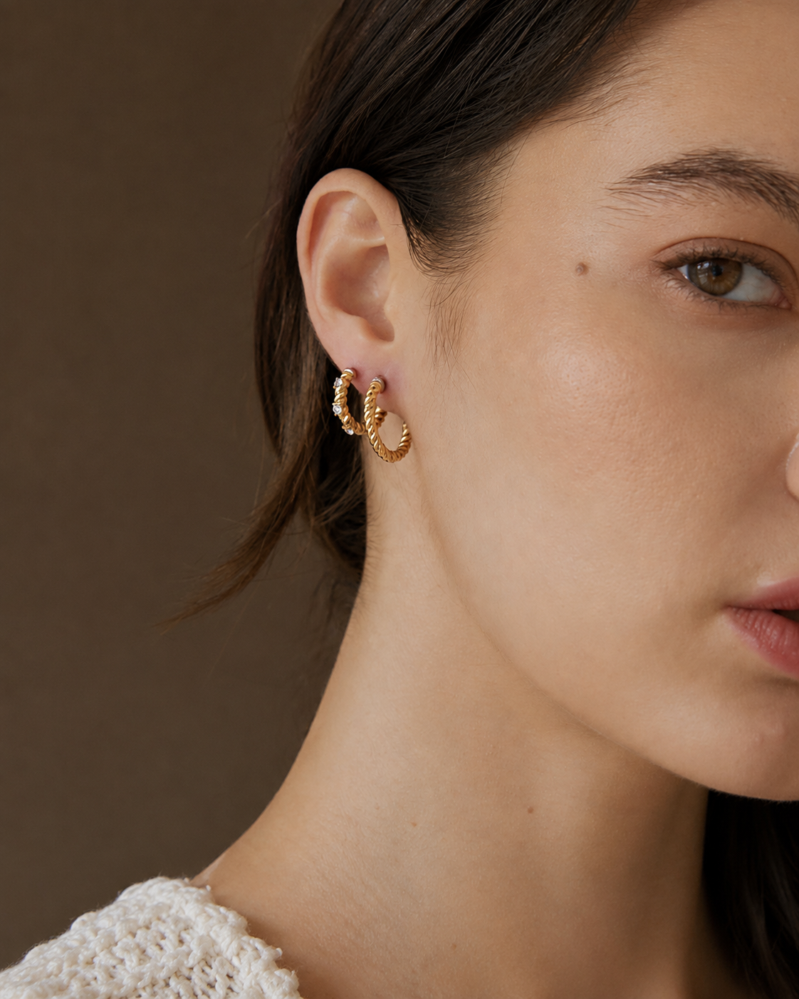 Twisted Hoop Earring Set