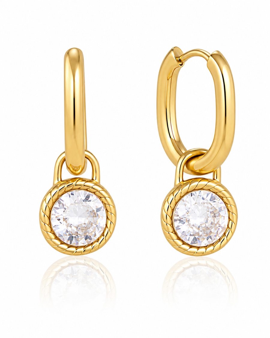 Charm Hoop Earrings