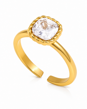 Elara Twisted Crystal Ring Series