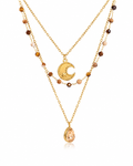Luna Layered Charm Necklace