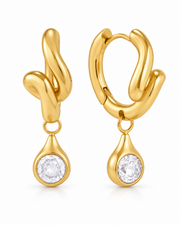 Aurelia Crystal Hoop Earring Series