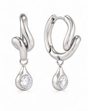 Aurelia Crystal Hoop Earring Series