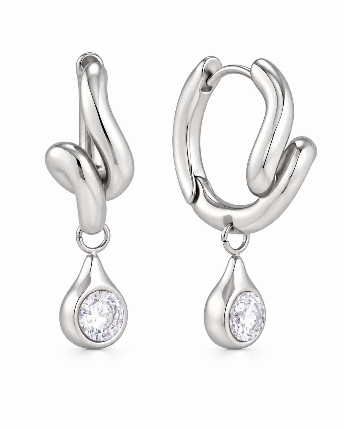 Aurelia Crystal Hoop Earring Series