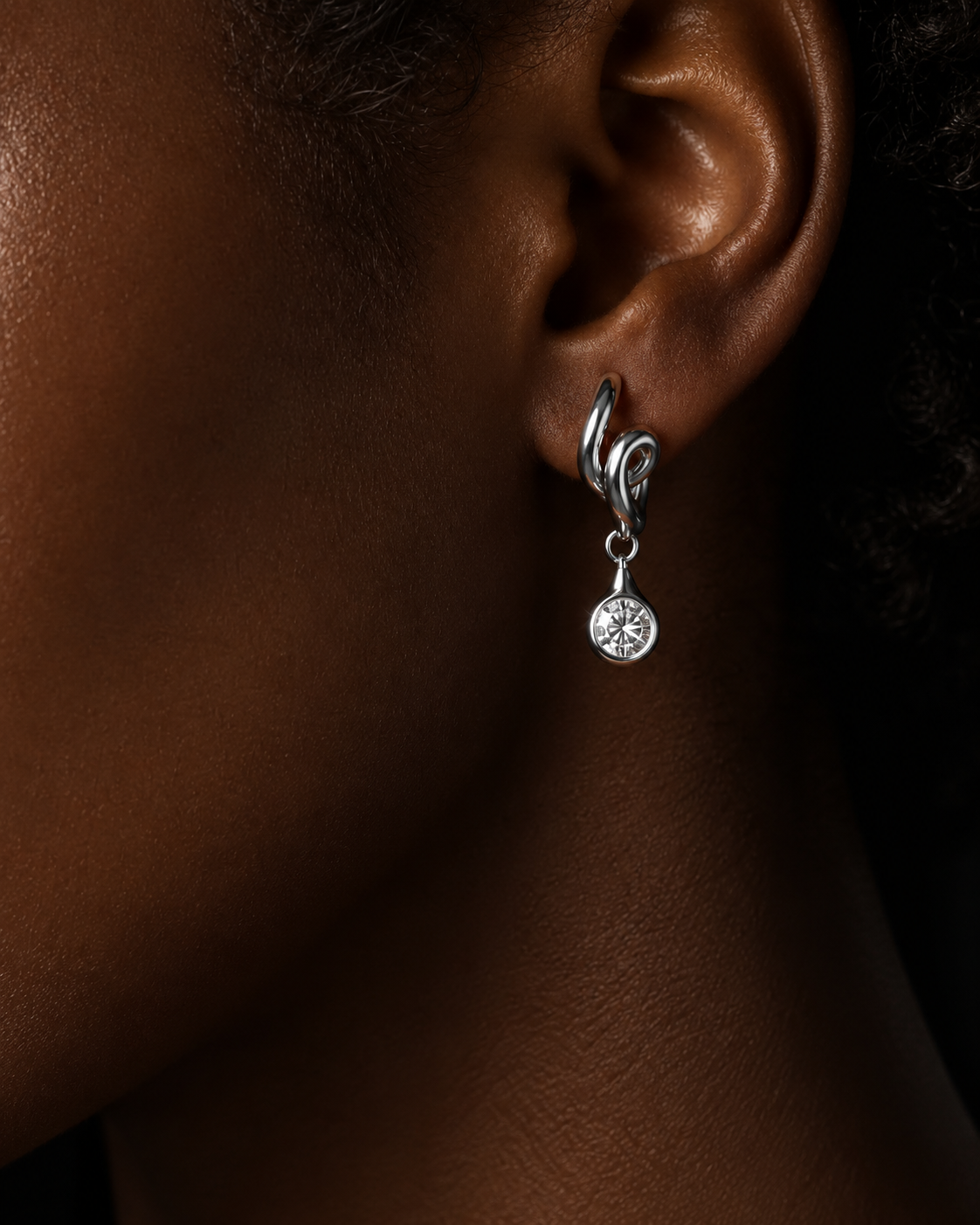 Aurelia Crystal Hoop Earring Series