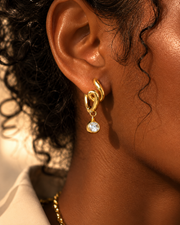 Aurelia Crystal Hoop Earring Series