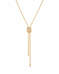 Celestia Crystal Lariat Necklace
