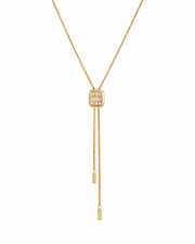Celestia Crystal Lariat Necklace