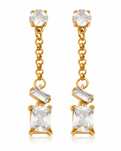 Noctelle Crystal Drop Earrings