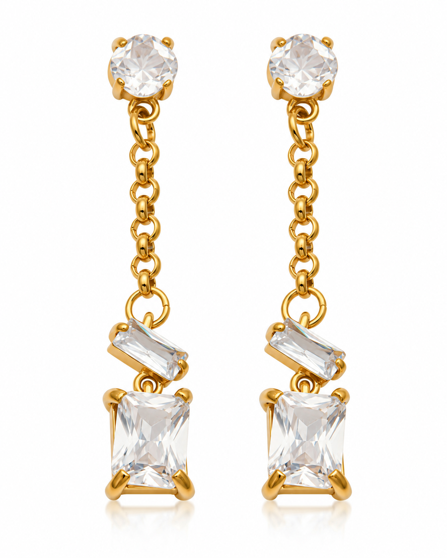 Noctelle Crystal Drop Earrings