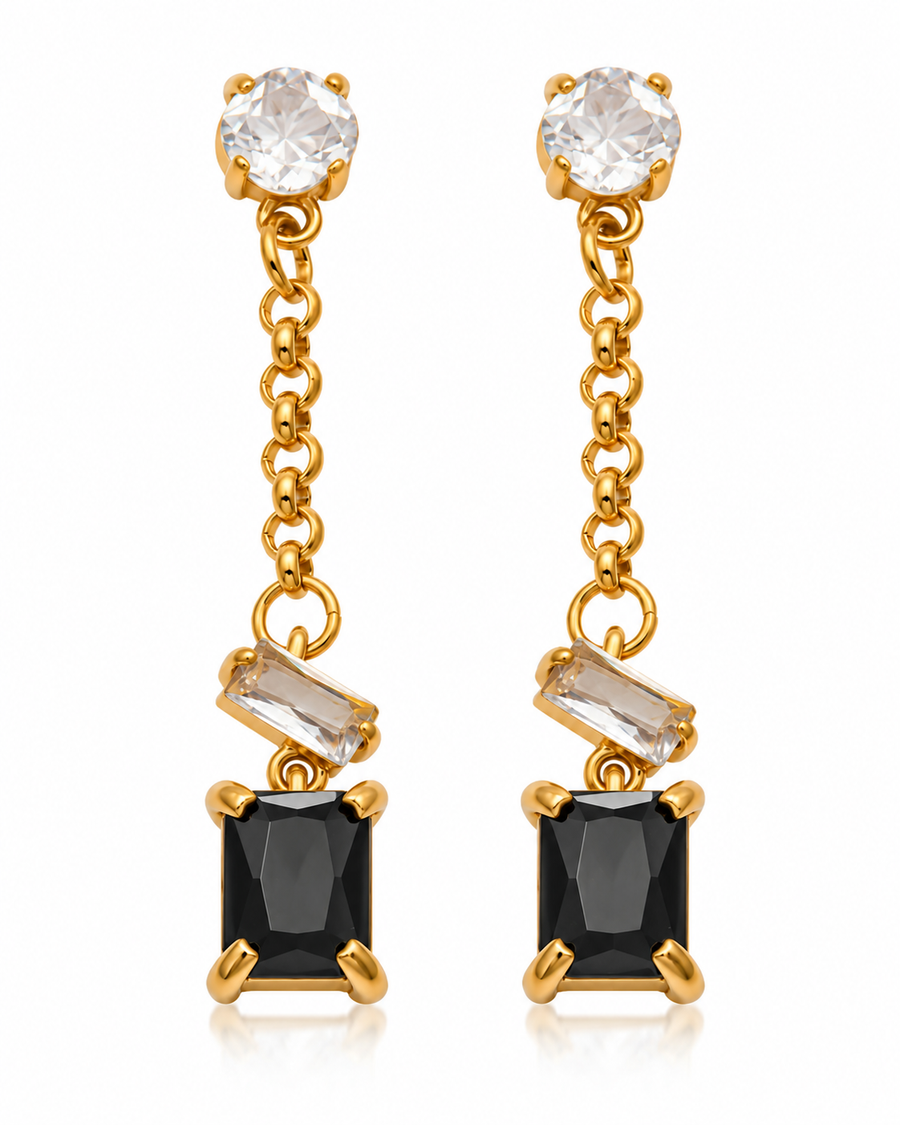 Noctelle Crystal Drop Earrings
