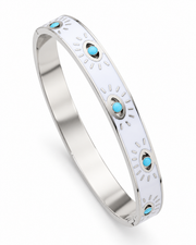 Evil Eye Enamel Bangle