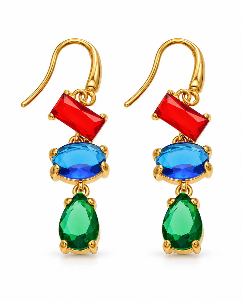 Celeste Trio Drop Earrings alternate view 2