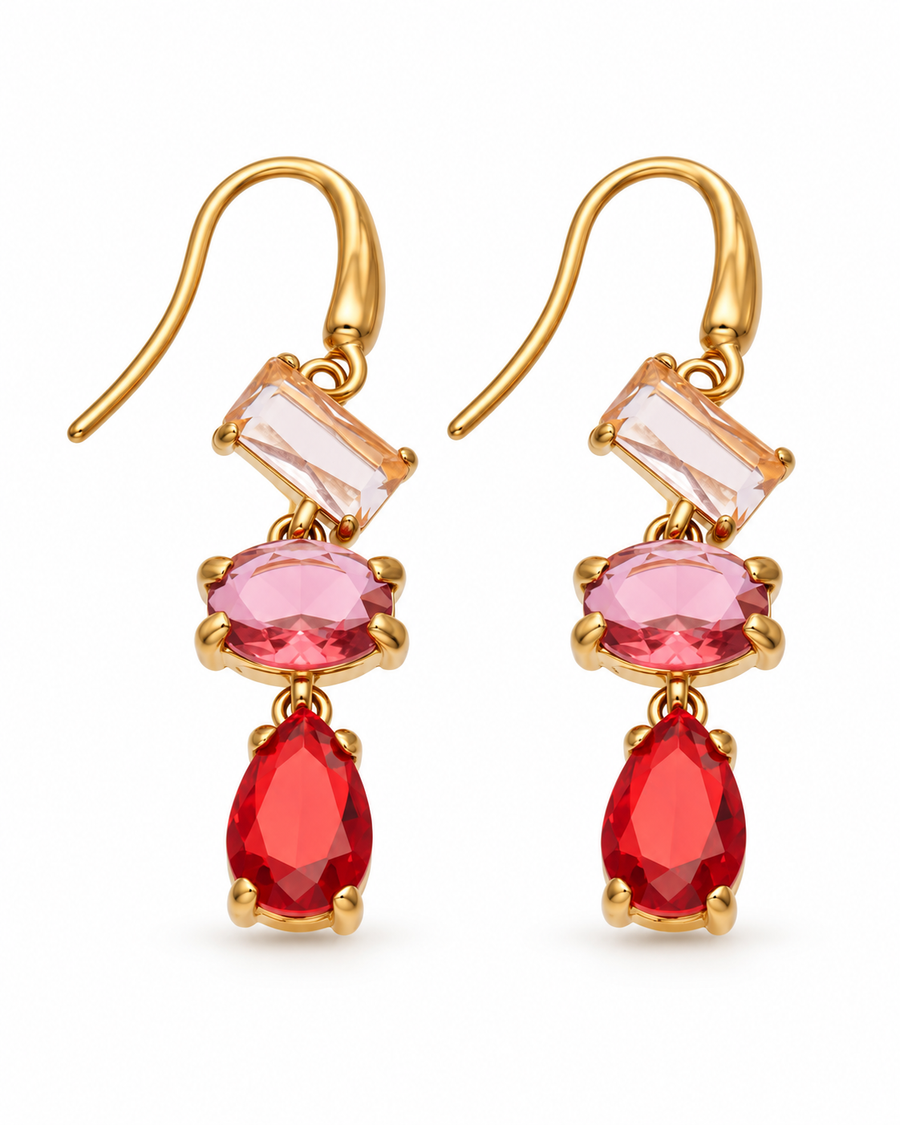 Celeste Trio Drop Earrings