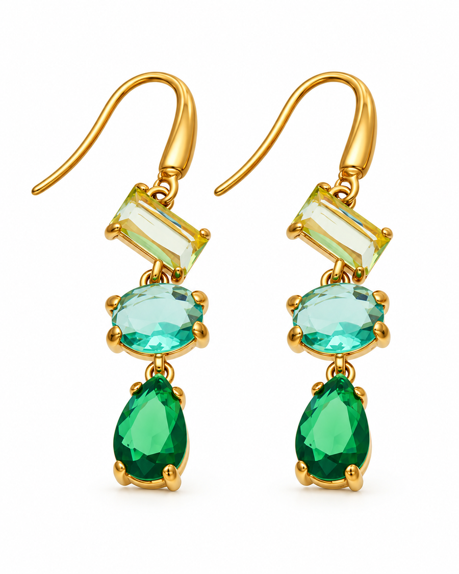 Celeste Trio Drop Earrings