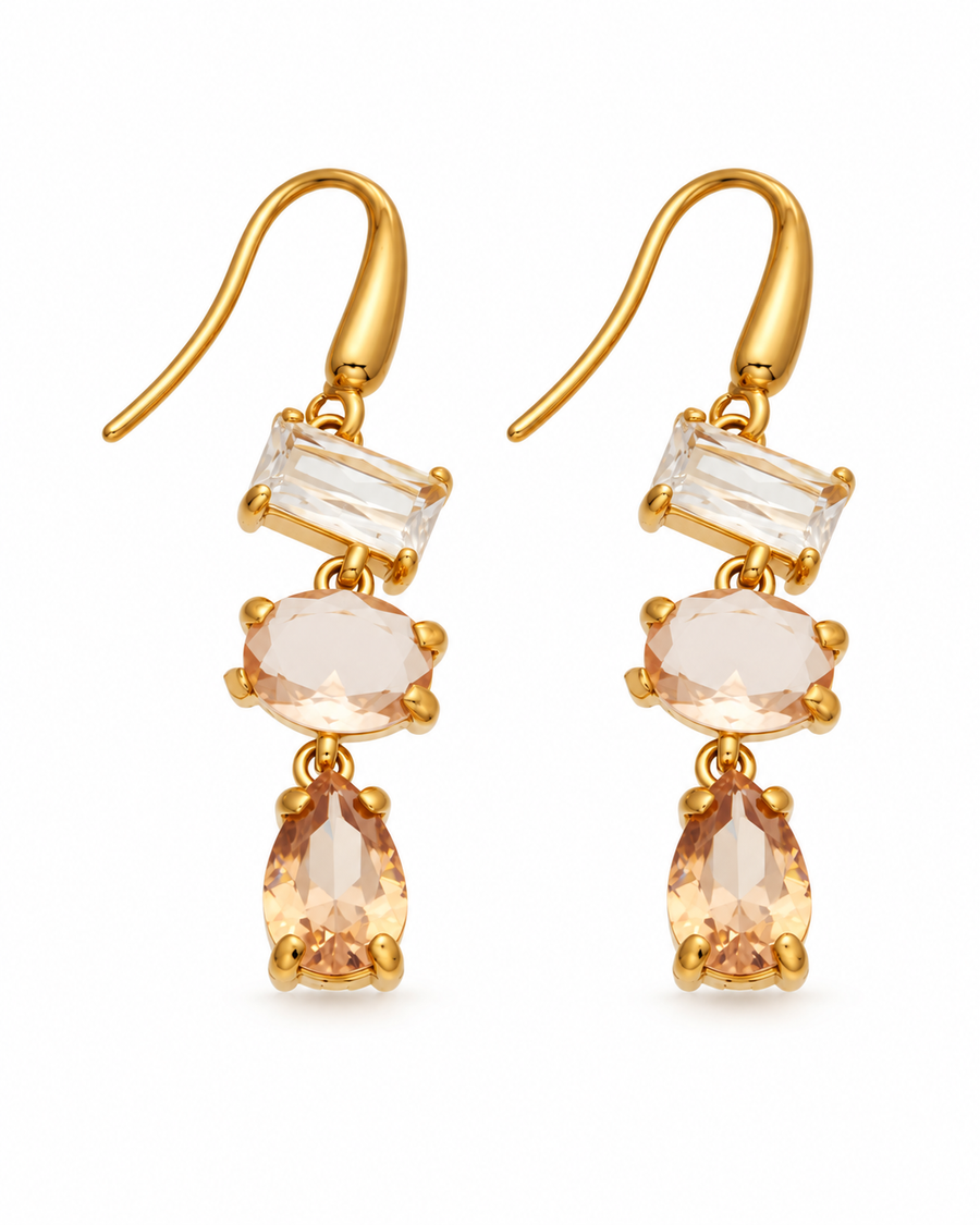 Celeste Trio Drop Earrings