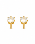 Round CZ Stud Earrings