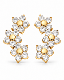 Triple Bloom Earrings