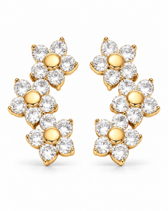 Triple Bloom Earrings