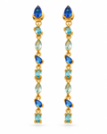 Aurora Gem Cascade Earrings