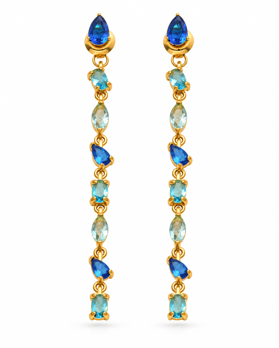Aurora Gem Cascade Earrings
