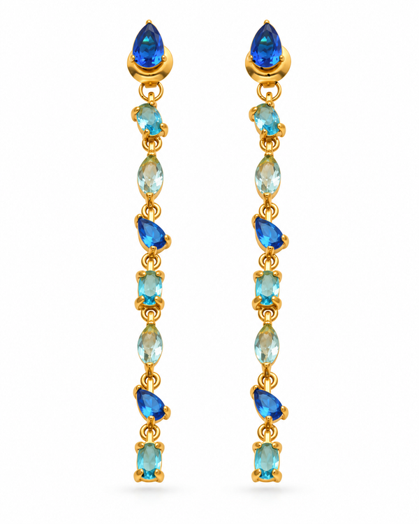 Aurora Gem Cascade Earrings