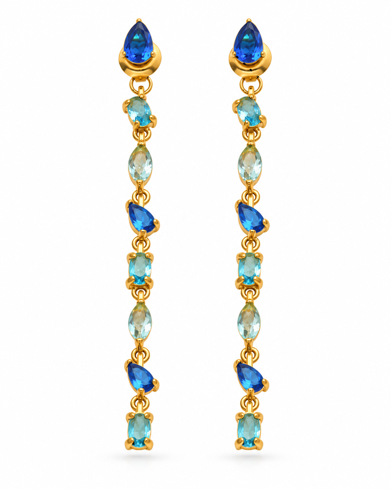Aurora Gem Cascade Earrings