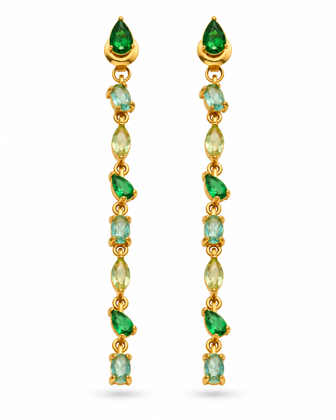 Aurora Gem Cascade Earrings
