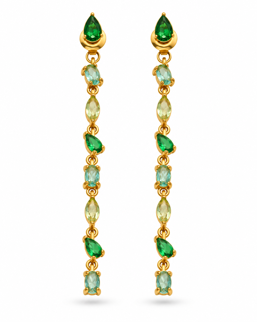 Aurora Gem Cascade Earrings